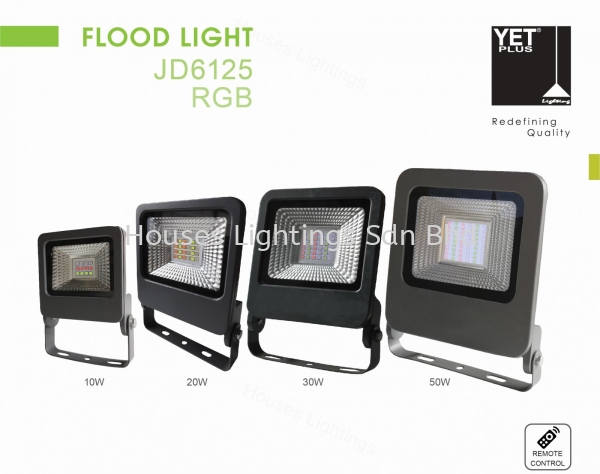 YET JD6125 RGB Floodlight/Spotlight LED Selangor, Malaysia, Kuala Lumpur (KL), Puchong Supplier, Suppliers, Supply, Supplies | Houses Lightings Sdn Bhd