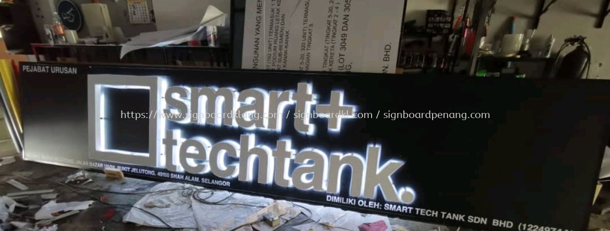 Smart Techtank 3d Box Up Led Backlit Signage Design At Sepang Kuala Lumpur Timbul Led Dengan