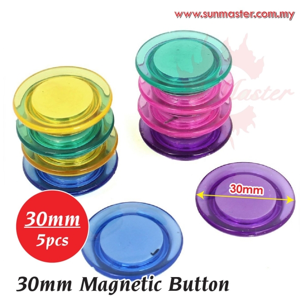 30mm Magnetic Button (5pcs/card) Magnet Products Ʒ Petaling Jaya (PJ), Selangor, Kuala Lumpur (KL), Malaysia. Supplier, Supply, Supplies, Service | Sun Master Fancy Paper Sdn Bhd