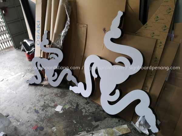 Razer HQ 3D Led conceal Box up lettering signage design, signboard design at I-city shah alam LED Tertutup Huruf Timbul Klang, Malaysia Supplier, Supply, Manufacturer | Great Sign Advertising (M) Sdn Bhd