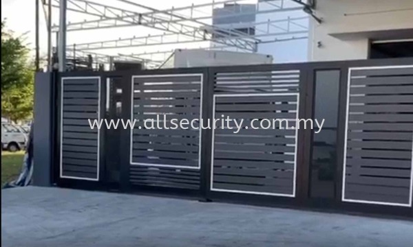 ALUMINIUM TRACKLESS FOLDING GATE Aluminium Trackless Folding Gate Aluminium Gate - i-SmartGate Singapore, Johor, Senai, Selangor, Seremban, Malaysia Manufacturer, Supplier, Supply, Supplies | AST Automation Pte Ltd