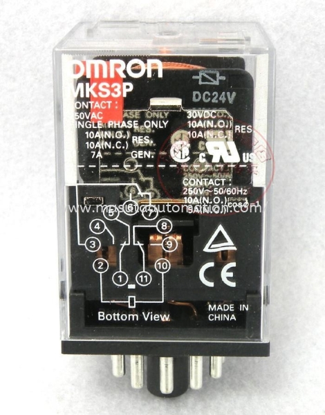 MKS3P DC24V Relay Relays & Socket Selangor, Malaysia, Kuala Lumpur (KL), Puchong Supplier, Suppliers, Supply, Supplies | Masuta Automation Sdn Bhd