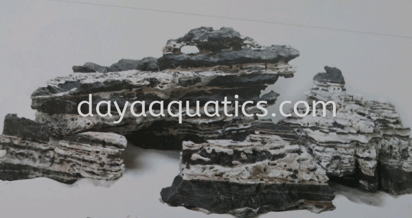 Layer Deco Stone-BLK-W (DRA-1-132) Rock Series Stone,Wood,Fibre Decoration Categories Selangor, Johor Bahru (JB), Malaysia, Kuala Lumpur (KL), Kuala Selangor, Kempas Wholesaler, Manufacturer, Supplier, Supply | Daya Aquatics