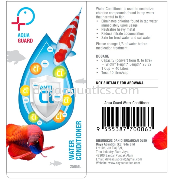 Aqua Guard Water Conditioner  Medicine Categories Selangor, Johor Bahru (JB), Malaysia, Kuala Lumpur (KL), Kuala Selangor, Kempas Wholesaler, Manufacturer, Supplier, Supply | Daya Aquatics