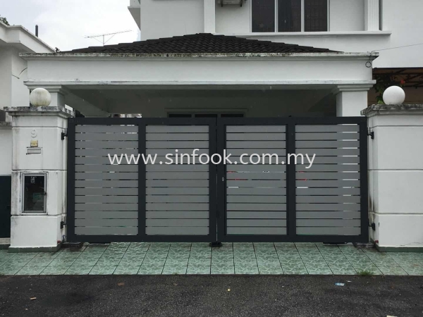 Aluminium Swing Gate ALUMINIUM SWING GATE ALUMINIUM GATE Johor Bahru (JB), Senai, Selangor, Kuala Lumpur (KL), Klang, Seremban Installation, Services, Repair, Supplier | Sin Fook Electrical Alarm and Auto Gate Sdn. Bhd.