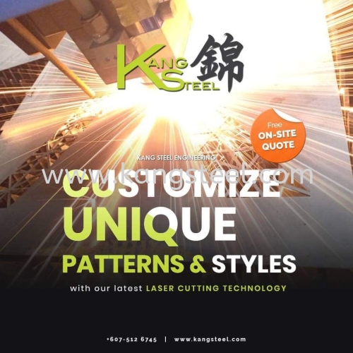 Customize Unique Patterns & Styles with our latest Laser Cutting Technology