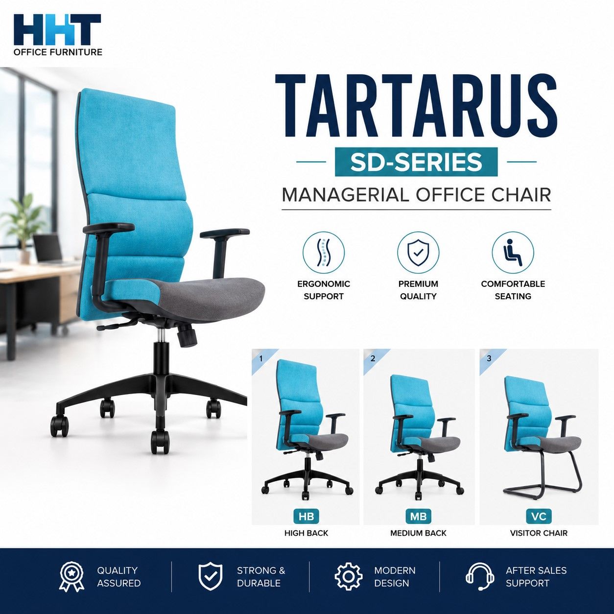 Tartarus SD-Series Manager Office Chair (HB | MB | LB | VC)