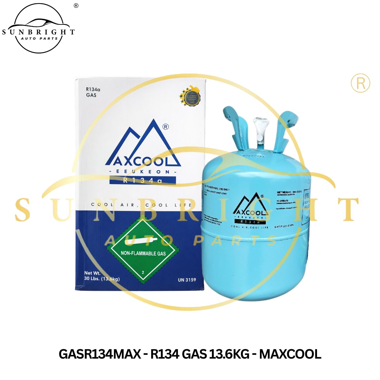 GASR134MAX - R134 GAS 13.6KG - MAXCOOL