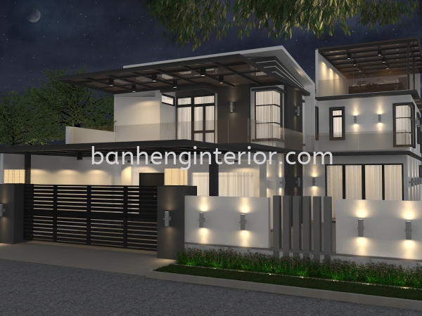 Exterior Design  Exterior Design  Johor Bahru (JB), Johor, Skudai Service, Renovation, Construction | Ban Heng Interior Design Sdn Bhd