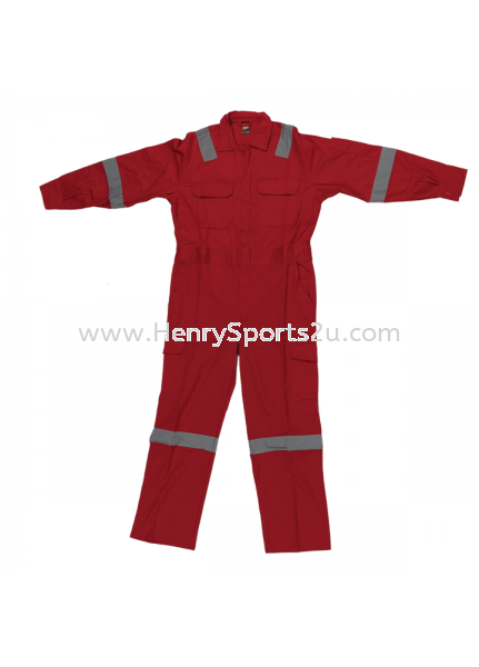 OV0205 Red Oren Sport Overall Overall OV02 Oren Sport  Overall T-Shirt, Uniform, Cap & Apron Kuala Lumpur (KL), Malaysia, Selangor, Segambut Services, Supplier, Supply, Supplies | Henry Sports