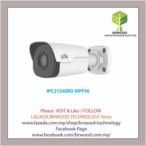 Uniview IPC2124SR3-DPF36: 4MP WDR Network IR Mini Bullet Camera  