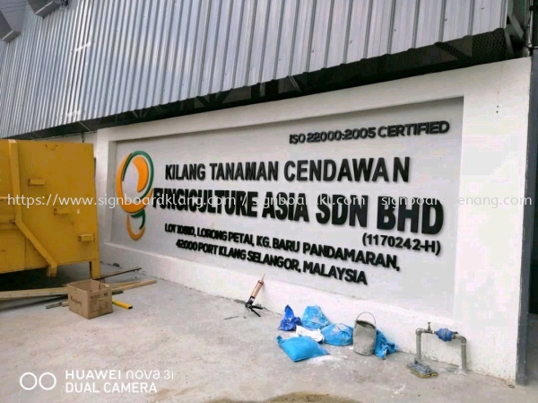 Fungiculture Asia Sdn bhd Eg box up 3D lettering  company signage signboard at pandamaran klang  PAPAN TANDA 3D EG BOX UP Kuala Lumpur (KL), Malaysia Pembinaan, Pasang, Pembekal | Great Sign Advertising (M) Sdn Bhd