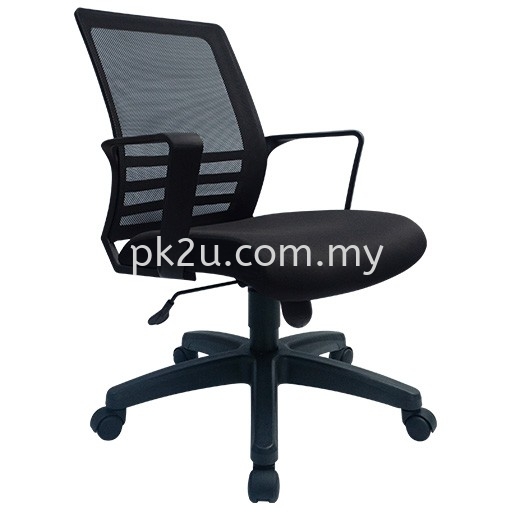 PK-BGMC-25-L-PP-L1-Mesh 25 Low Back Mesh Chair (Plastic Base) Budget Mesh Chair Mesh Office Chair Office Chair Johor Bahru (JB), Malaysia Supplier, Manufacturer, Supply, Supplies | PK Furniture System Sdn Bhd