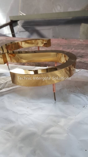 New Material . Gold  3D Lettering Box-Up Signage Kuala Lumpur (KL), Malaysia, Selangor, Mont Kiara Manufacturer, Supplier, Supply, Supplies | Intergate Solutions Sdn Bhd