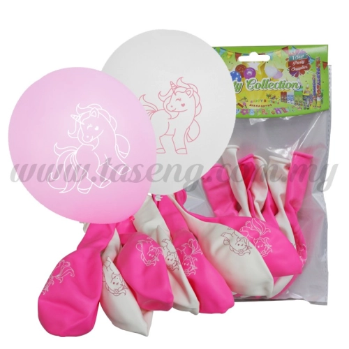 1Side Printed "Little Pony" Balloon 6pcs (B-PN-6)