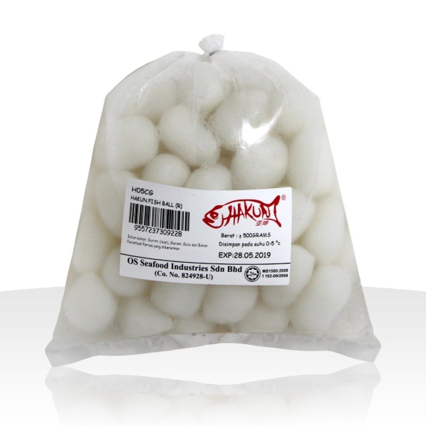 OS Hakun FIsh Ball (R) 500g Fish Ball and Fish Cake Selangor, Malaysia, Kuala Lumpur (KL), Kepong Supplier, Delivery, Supply, Supplies | H&H FROZEN WHOLESALE