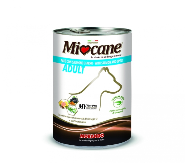 Pate with Salmon & Spelt Miocane - Wet in Tins Dog Food Morando Selangor, Malaysia, Kuala Lumpur (KL), Sungai Buloh Supplier, Suppliers, Supply, Supplies | Petopet Marketing Sdn Bhd