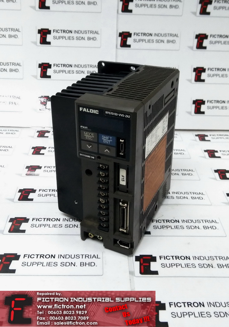 RYS751S3-VVS-ZA2 RYS751S3VVSZA2 FUJI ELECTRIC Servo Drive Repair Malaysia Singapore Indonesia USA Thailand
