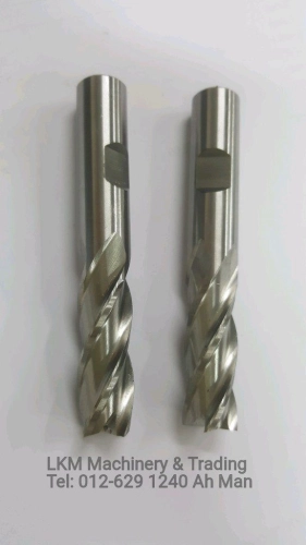 Straight Shank HSS End Mill 4 Flute