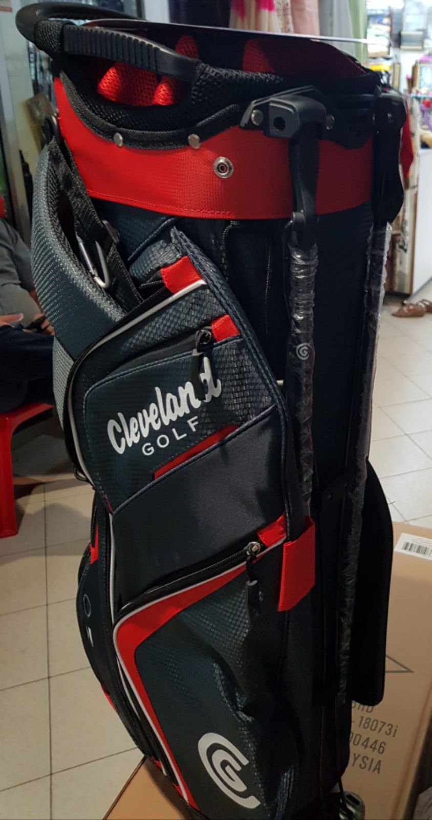 Cleveland Super Light Stand Bag Black/Red