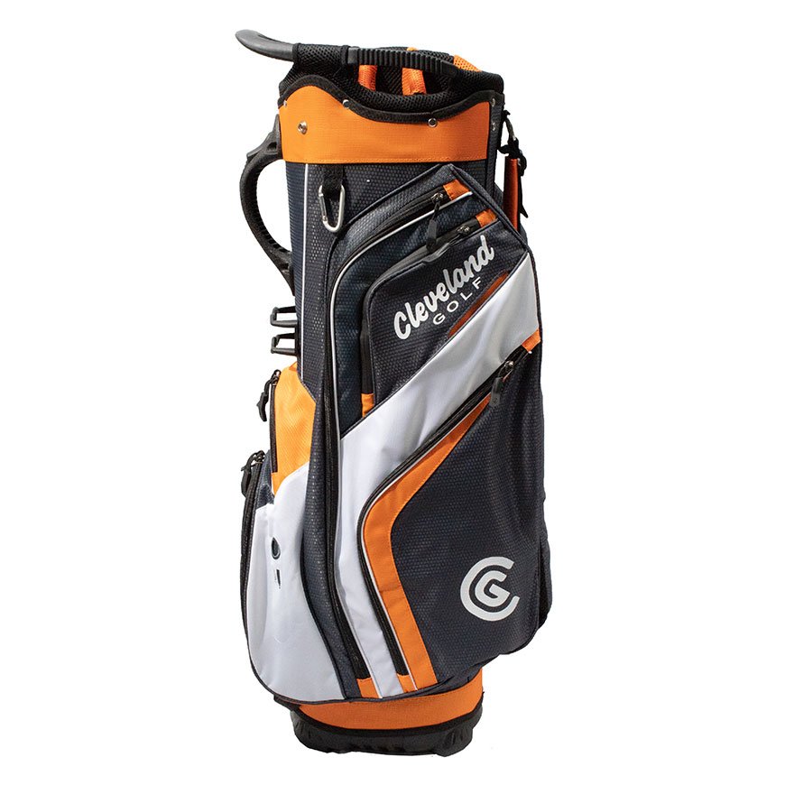 CLEVELAND FRIDAY CART BAG CHARCOAL/BURNT ORANGE/WHITE