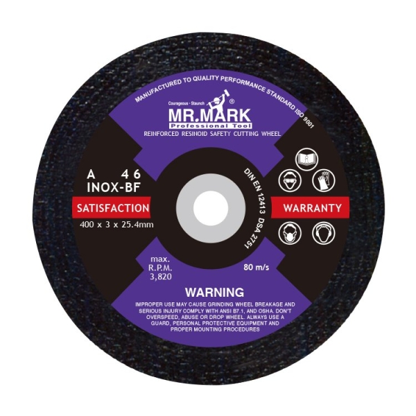 MK-WEL-12800 REINFORCED RESIN BONDED CUT-OFF WHEEL (A 36 QBF) Cutting Wheel, Grinding Wheel & Accesories Malaysia, Johor Bahru (JB), Ulu Tiram Supplier, Suppliers, Supply, Supplies | Mr. Mark Tools (M) Sdn. Bhd.