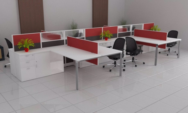 ELC6-09 Cluster Of 6 Office Workstation  Selangor, Kuala Lumpur (KL), Puchong, Malaysia Supplier, Suppliers, Supply, Supplies | Elmod Online Sdn Bhd