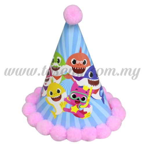 20cm Baby Shark Hat Pink(HAT-BS-P)