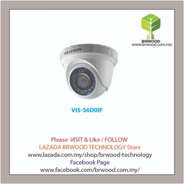 HIKVISION VIS-56D0IF: 2MP 1080P Dome Eyeball HD - TVI IR CCTV Camera