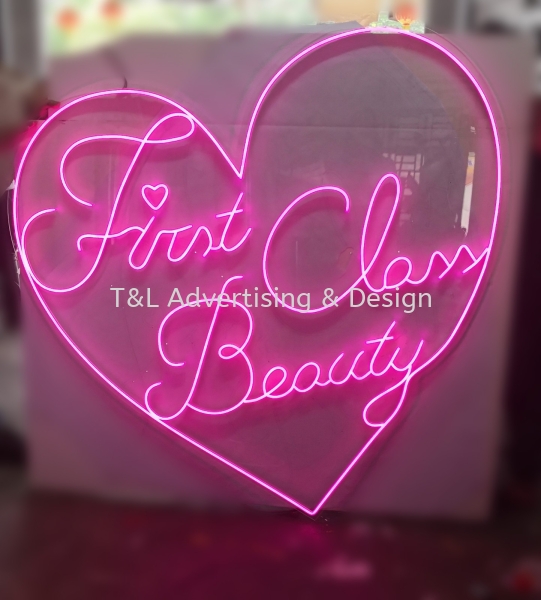 First Class Beauty LED Neon Light (Magenta Pink) Neon Light Johor Bahru (JB), Malaysia, Skudai Supplier, Supply, Design, Install | T & L Advertising & Design