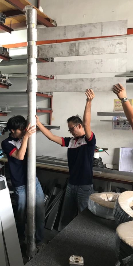 Pengimpalan & Pemprosesan Tanda Jalan Raya Aluminium