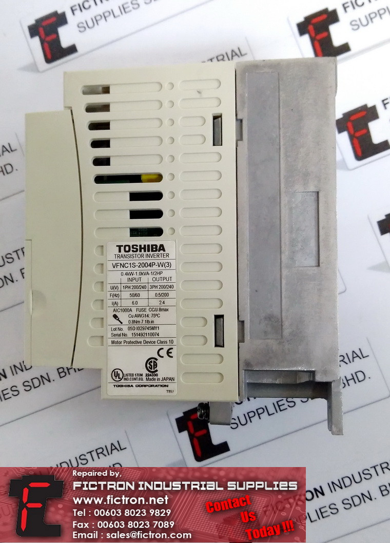 VFNC1S-2004P-W(4) VFNC1S2004PW3 TOSHIBA Transistor Inverter Repair Malaysia Singapore Indonesia USA Thailand