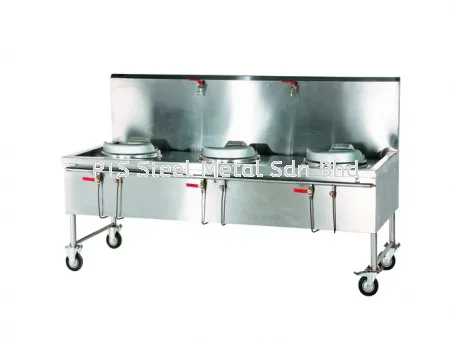 3 burner kwali range