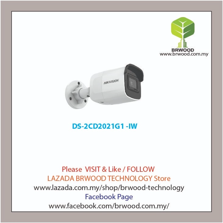 HIKVISION DS-2CD2021G1 -IW: 2MP Fixed WIFI IR Full HD Bullet IP Camera  Selangor, Malaysia, Kuala Lumpur (KL), Puchong Service, Installation |  Brwood Technology