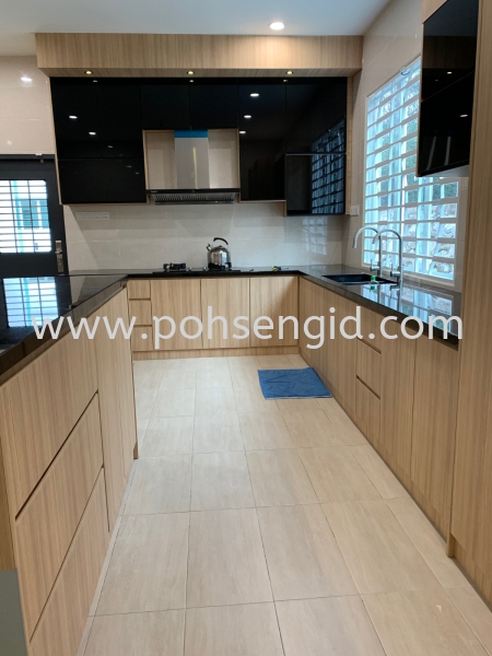 5G Door & Solid Plywood Laminated Wet Kitchen Cabinet #Putra Nilai Kitchen Seremban, Negeri Sembilan (NS), Malaysia Renovation, Service, Interior Design, Supplier, Supply | Poh Seng Furniture & Interior Design