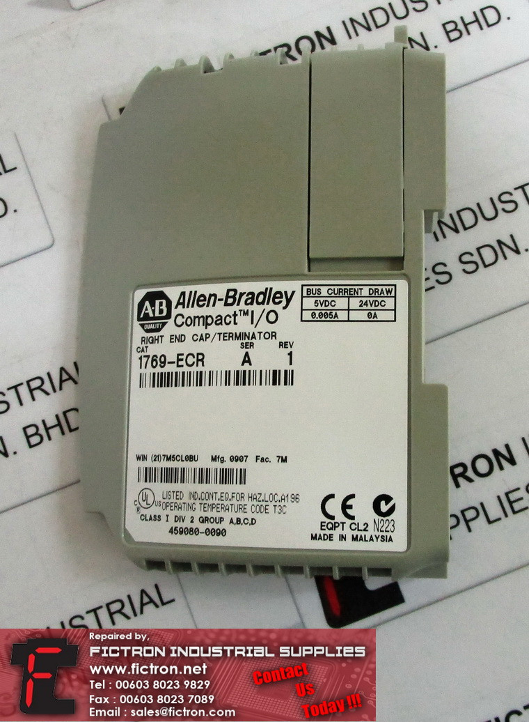 1769-ECR 1769ECR ALLEN BRADLEY Compact PLC Supply Repair Malaysia Singapore Indonesia USA Thailand Australia