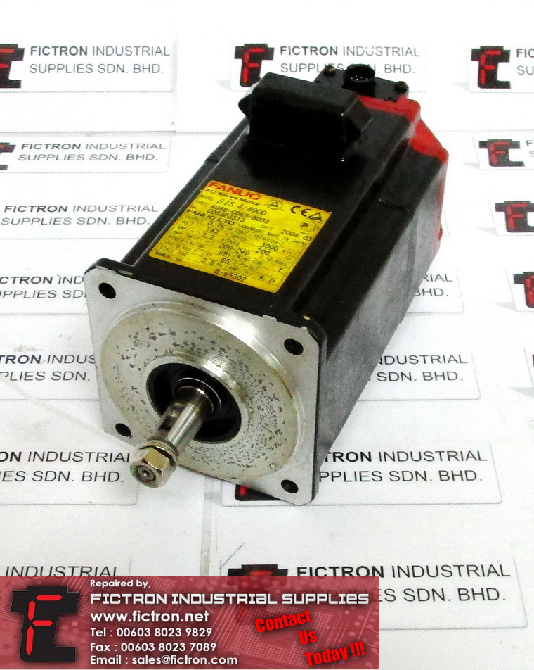 A06B-0063-B003 A06B0063B003 FANUC AC Servo Motor Supply Repair Malaysia Singapore Indonesia USA Thailand Australia