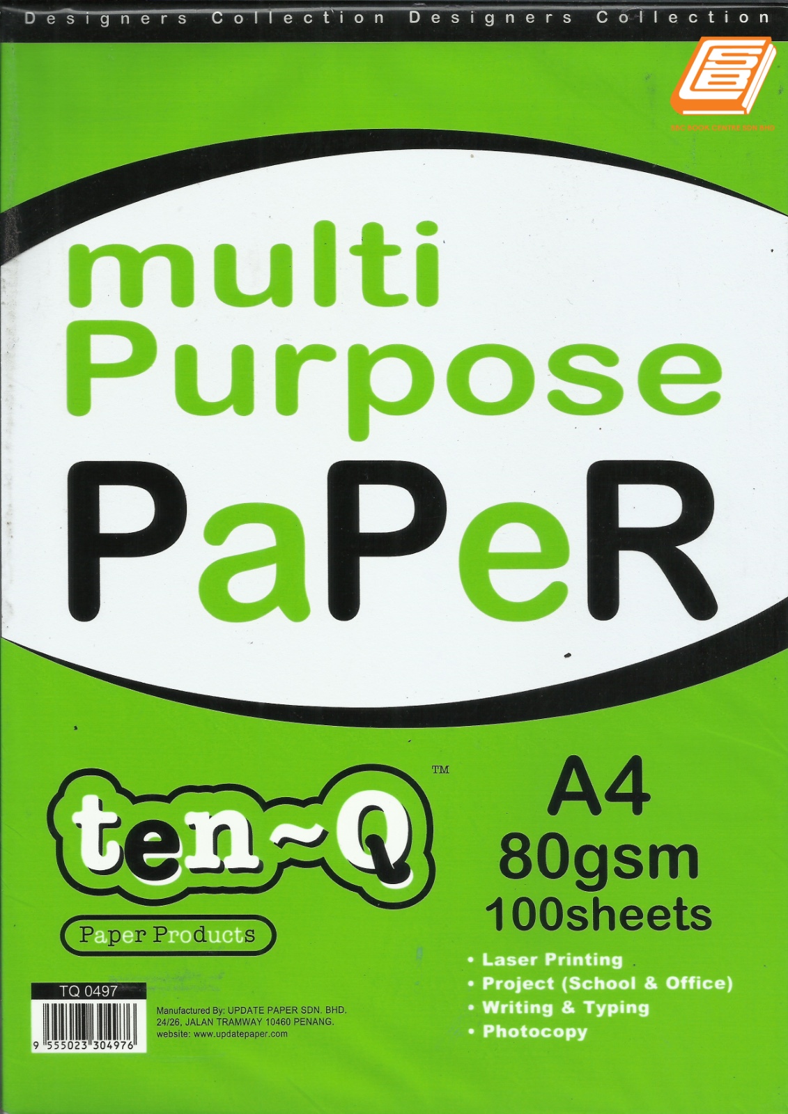Update - A4 Multi Purpose Paper 80gsm x 100s - (TQ 0497)