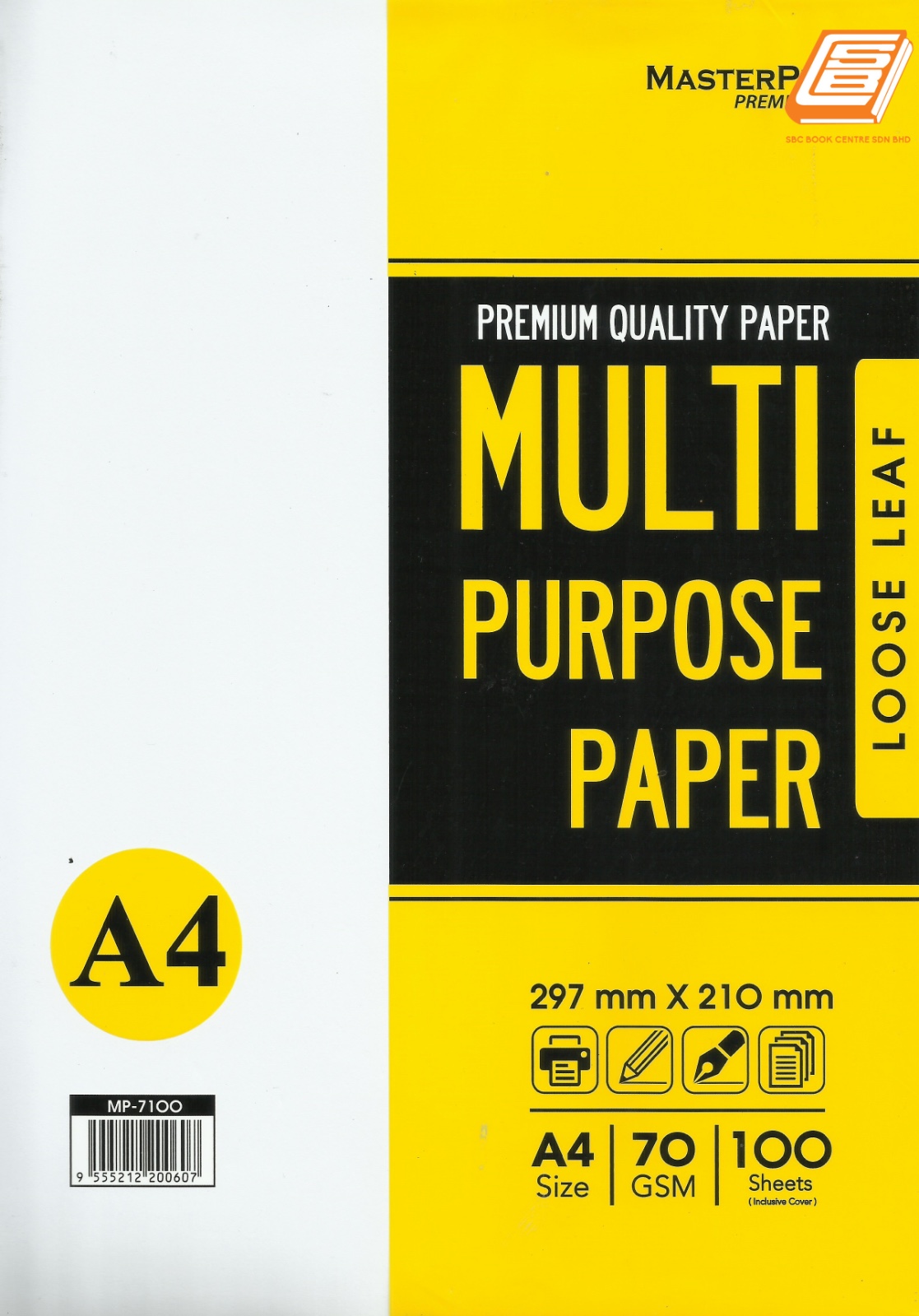 Masterprint - Multi Purpose Paper 70gsm x 100s - (MP-7100)