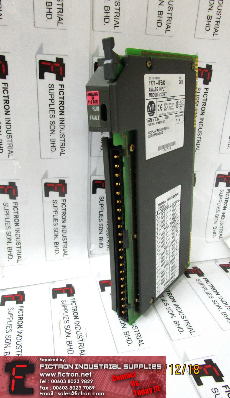 1771IFE ALLEN BRADLEY PLC Input Module Repair Malaysia Singapore Indonesia USA Thailand Australia
