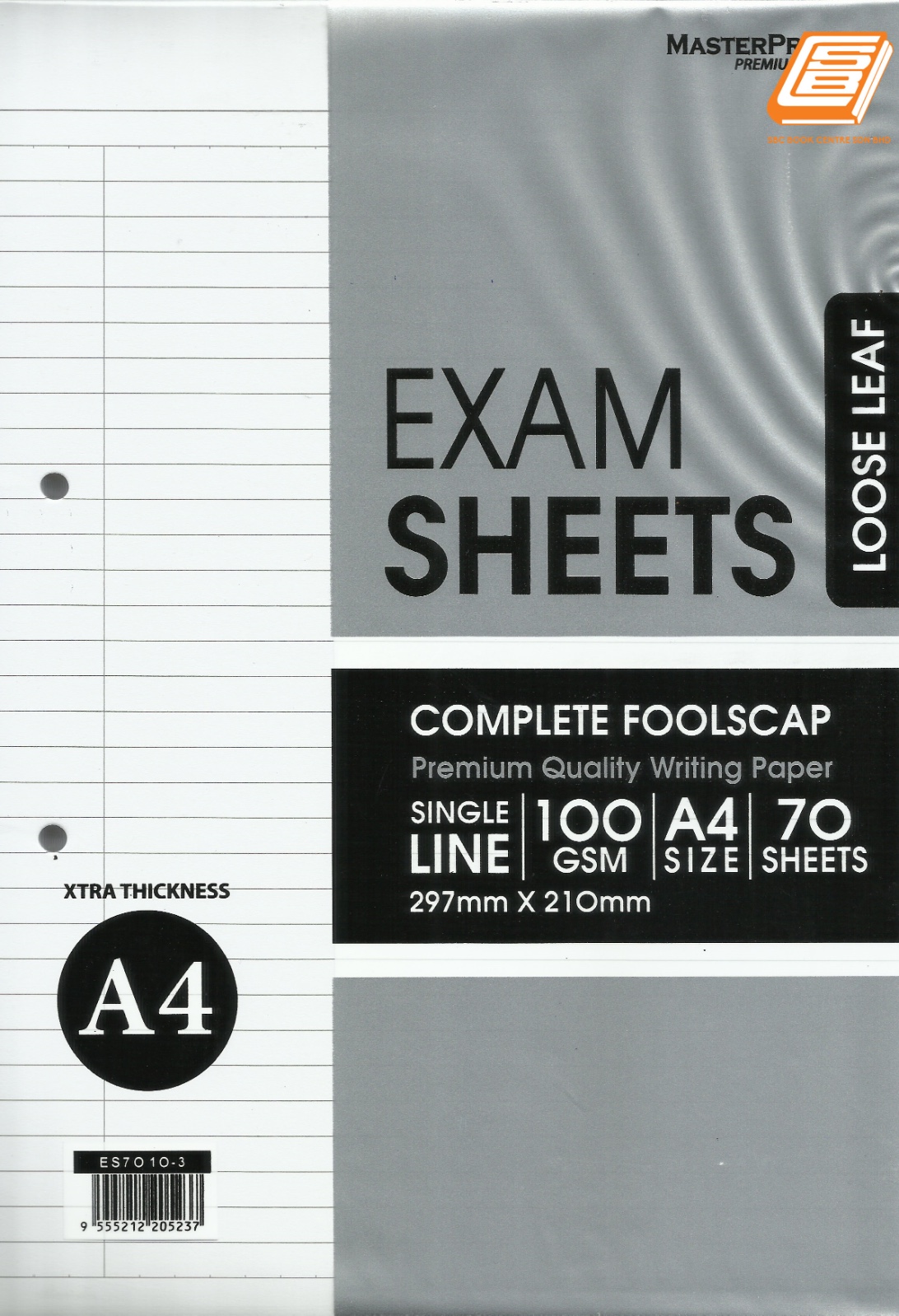 Masterprint - A4 Exam Sheets 100 gsm, 70S - (ES7010-3)