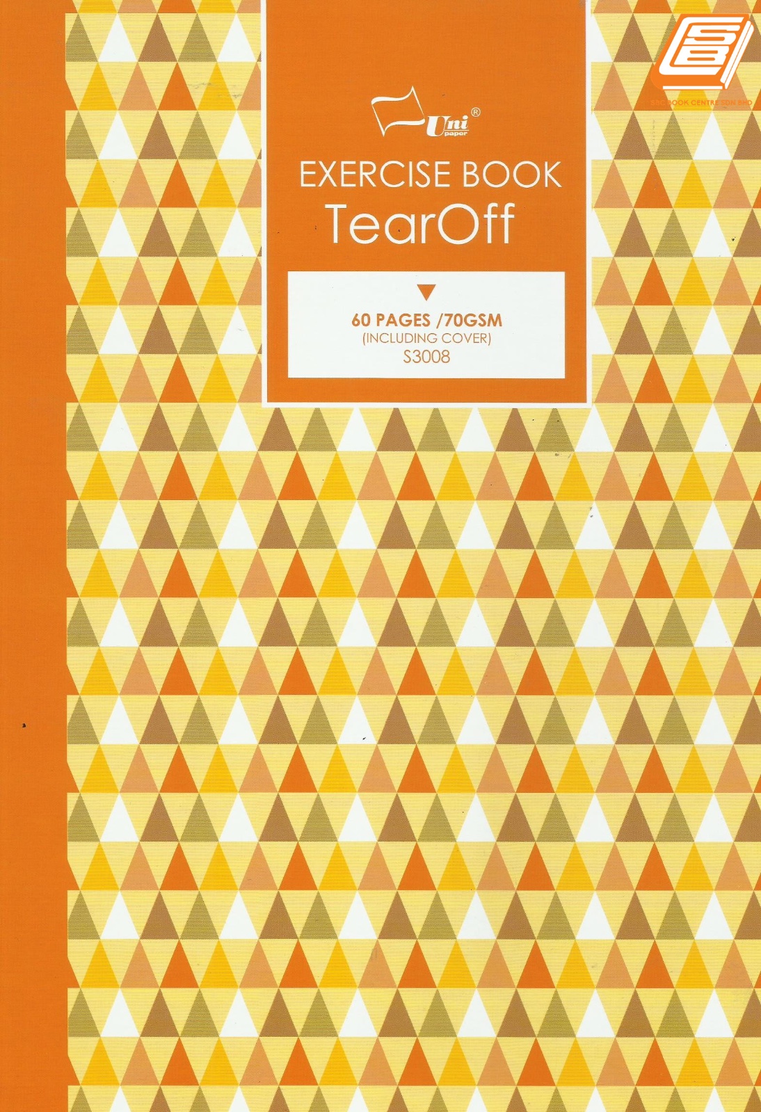 Uni - A4 Exercise Book Tear Off 70gsm, 60pages - (S3008)