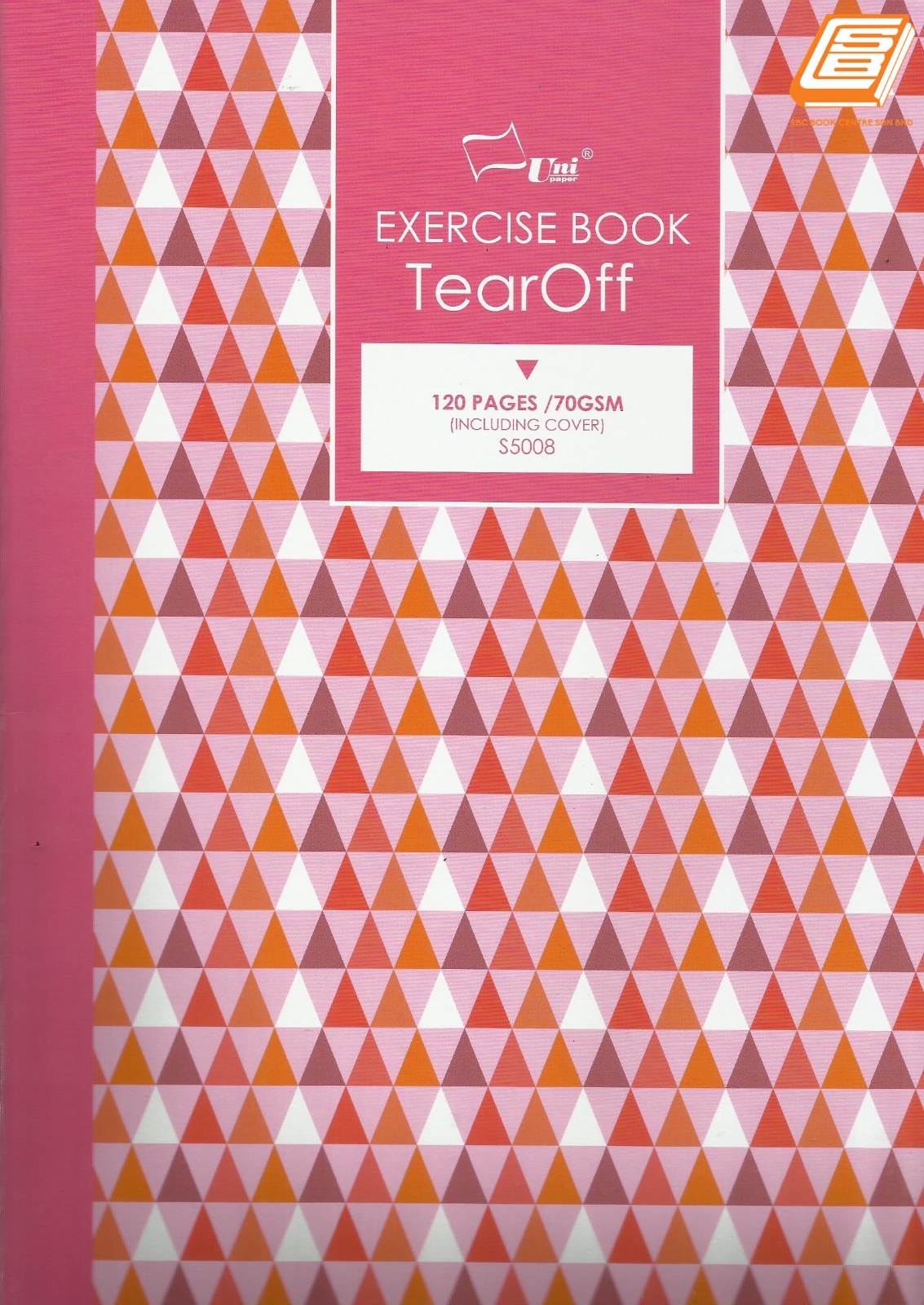 Uni - A4 Exercise Book Tear Off 70gsm, 120pages - (S5008)