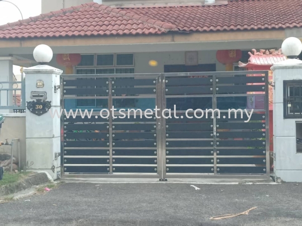 SSG035 Stainless Steel Gate Johor Bahru (JB) Design, Supplier, Supply | OTS Metal Works