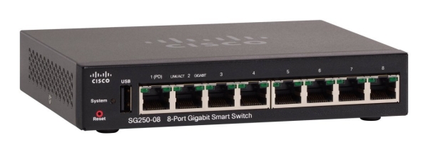Cisco 8-Port Gigabit Smart Switch.SG250-08/SG250-08-K9-UK CISCO Network/ICT System Johor Bahru JB Malaysia Supplier, Supply, Install | ASIP ENGINEERING