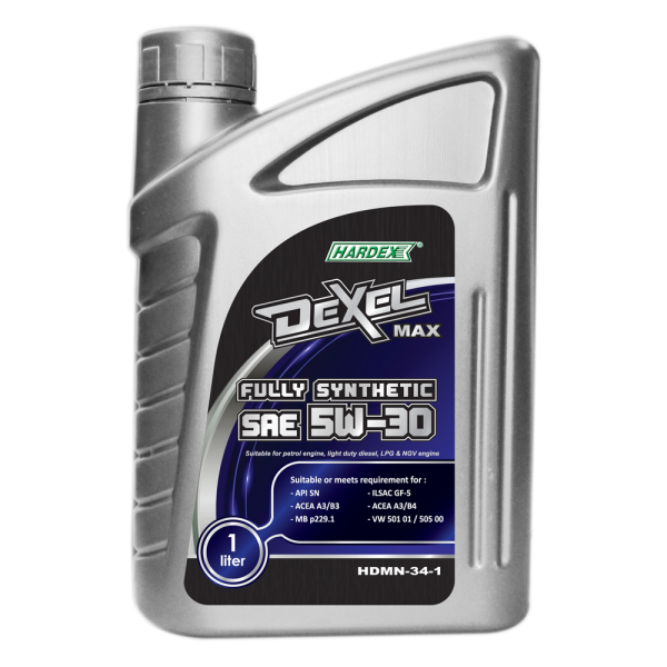 Hardex Dexel Max SAE 5W-30 1L HARDEX DEXEL MAX SERIES FULLY SYNTHETIC ENGINE OIL PETROL ENGINE OIL - DEXEL SERIES LUBRICANT PRODUCTS Pahang, Malaysia, Kuantan Manufacturer, Supplier, Distributor, Supply | Hardex Corporation Sdn Bhd