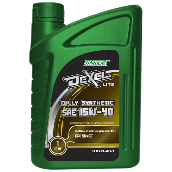 Hardex Dexel Lite SAE 15W-40 1L HARDEX DEXEL LITE SERIES FULLY SYNTHETIC ENGINE OIL PETROL & LIGHT DUTY DIESEL ENGINE OIL - DEXEL SERIES LUBRICANT PRODUCTS Pahang, Malaysia, Kuantan Manufacturer, Supplier, Distributor, Supply | Hardex Corporation Sdn Bhd