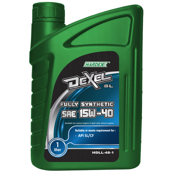 Hardex Dexel SL SAE 15W-40 1L HARDEX DEXEL SL SERIES FULLY SYNTHETIC ENGINE OIL PETROL & LIGHT DUTY DIESEL ENGINE OIL - DEXEL SERIES LUBRICANT PRODUCTS Pahang, Malaysia, Kuantan Manufacturer, Supplier, Distributor, Supply | Hardex Corporation Sdn Bhd