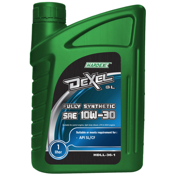 Hardex Dexel SL SAE 10W-30 1L HARDEX DEXEL SL SERIES FULLY SYNTHETIC ENGINE OIL PETROL & LIGHT DUTY DIESEL ENGINE OIL - DEXEL SERIES LUBRICANT PRODUCTS Pahang, Malaysia, Kuantan Manufacturer, Supplier, Distributor, Supply | Hardex Corporation Sdn Bhd