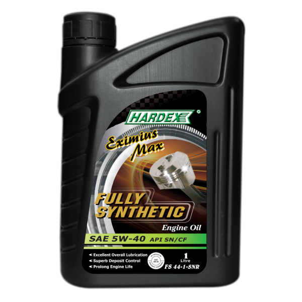 Hardex Eximius Max SAE 5W-40 1L HARDEX EXIMIUS PLUS & MAX SERIES FULLY SYNTHETIC ENGINE OIL PETROL & LIGHT DUTY DIESEL ENGINE OIL - EXIMIUS SERIES LUBRICANT PRODUCTS Pahang, Malaysia, Kuantan Manufacturer, Supplier, Distributor, Supply | Hardex Corporation Sdn Bhd